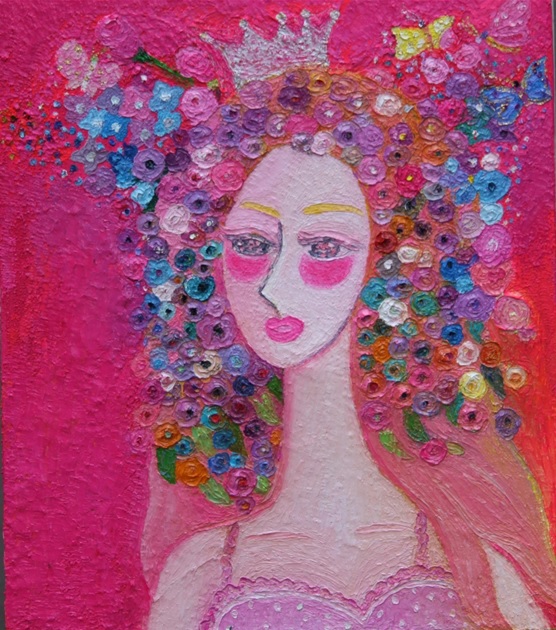 Queen (45.5x53.0oil&canvas acrylic)